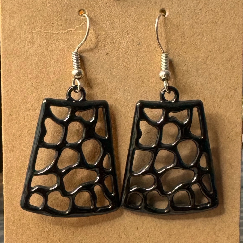 Black Geometric Earrings